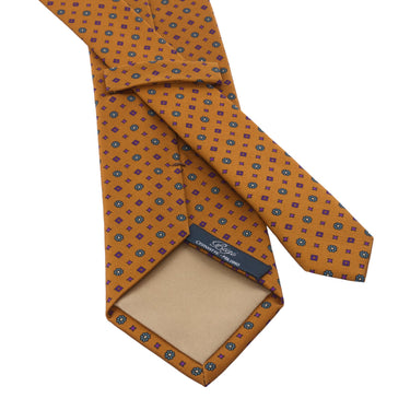 Bigi Orange Printed Lined Tie - SARTALE
