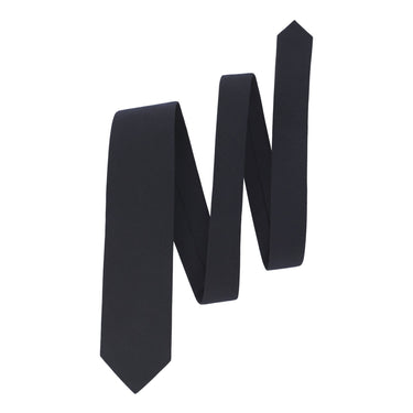 Bigi Plain Lined Cotton Tie in Solid Blue - SARTALE