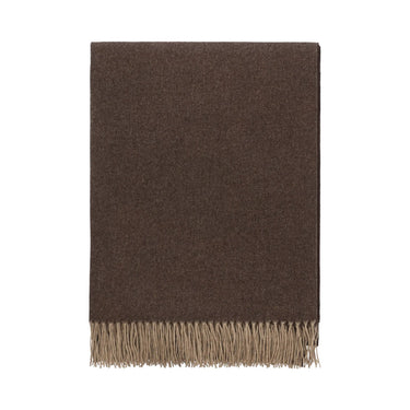 Bontoni Fringed Marroni Brown Cashmere Plaid - SARTALE