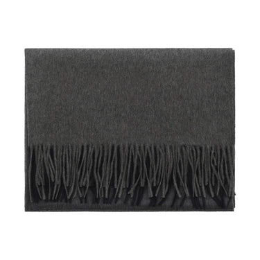 Bontoni Fringed Silver Grey Cashmere Scarf - SARTALE
