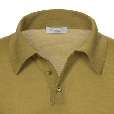 Cruciani Cashmere Blend Polo Shirt in Corn Yellow - SARTALE