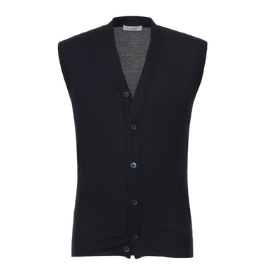 Cruciani Cashmere Blend Sleeveless Gilet in Dark Blue - SARTALE