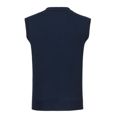Cruciani Cashmere Sleeveless Gilet in Dark Blue - SARTALE