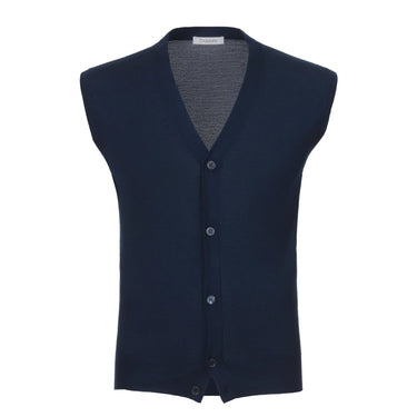 Cruciani Cashmere Sleeveless Gilet in Dark Blue - SARTALE