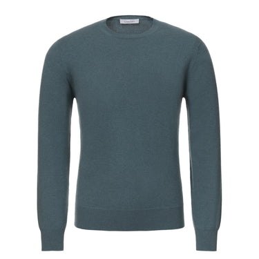 Cruciani Crewneck Cashmere Sweater in Storm Blue - SARTALE