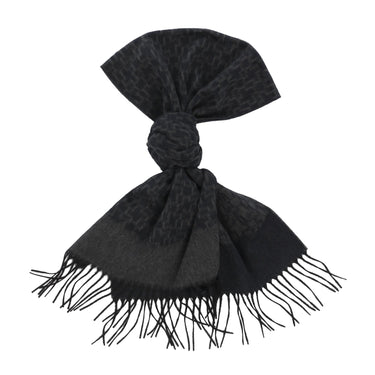 Emanuele Maffeis Fringed Cashmere Scarf in Light Grey Melange - SARTALE