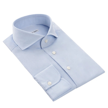 Emanuele Maffeis Plain Cotton Shirt in Blue - SARTALE
