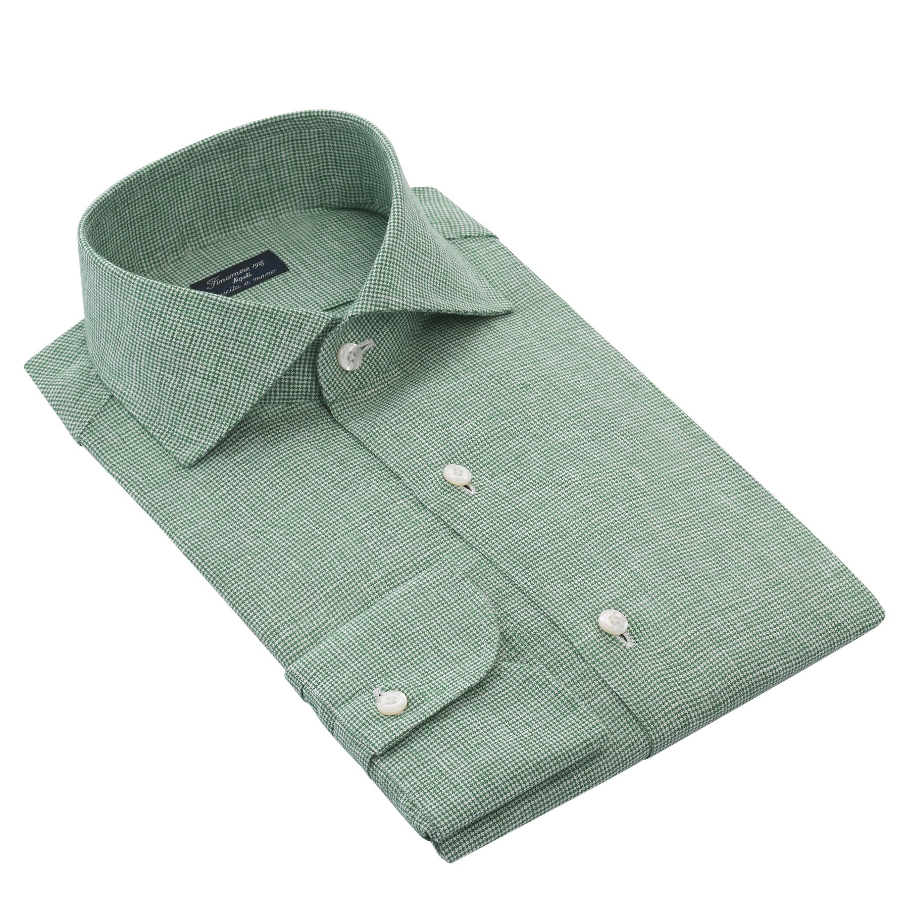 Classic Napoli Linen Shirt in Green