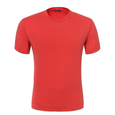 Finamore Cotton Crew-Neck T-Shirt in Milky Pink - SARTALE