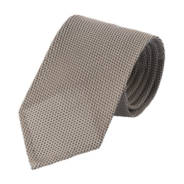 Finamore Grenadine Silk Light Brown Tie - SARTALE
