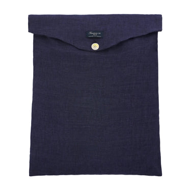 Finamore Linen Fabric Pajamas in Blue - SARTALE