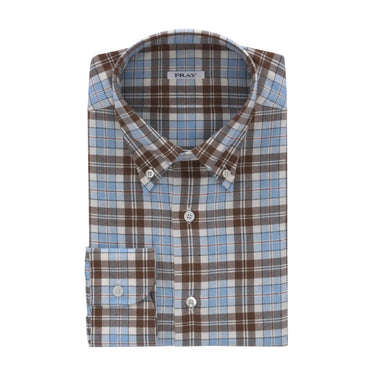 Fray Checked Cotton-Blend Shirt in Multicolor - SARTALE