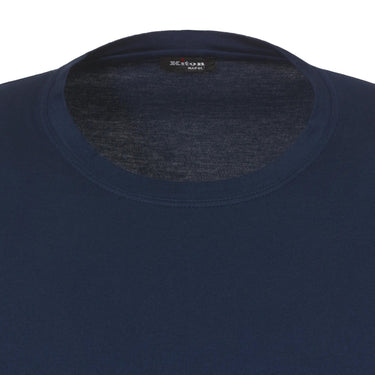 Kiton Cotton-Blend T-Shirt in Dark Blue - SARTALE