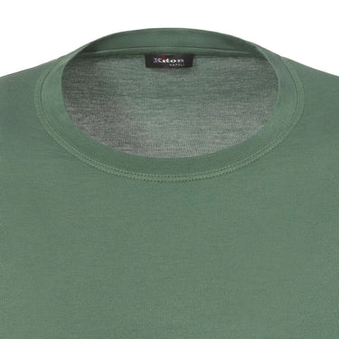 Kiton Cotton-Blend T-Shirt in Green - SARTALE