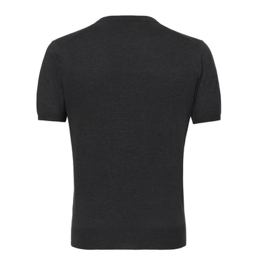 Kiton Cotton T-Shirt Sweater in Grey Melange - SARTALE