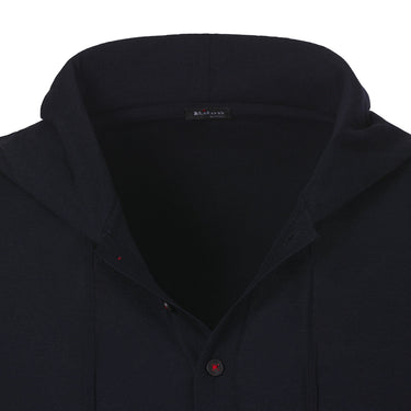 Kiton Hooded Long Sleeve in Dark Blue - SARTALE
