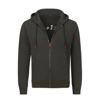 Kiton Hooded Sport Suit in Khaki - SARTALE