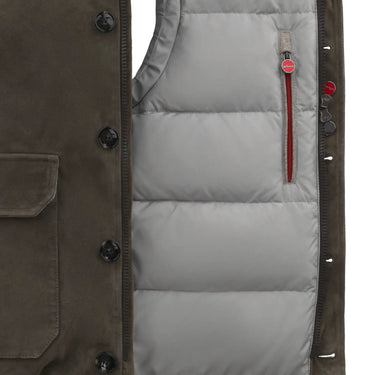 Kiton Leather Vest in Brown - SARTALE