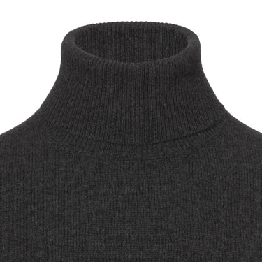 Malo Cashmere Turtleneck Sweater in Dark Grey - SARTALE