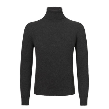 Malo Cashmere Turtleneck Sweater in Dark Grey - SARTALE