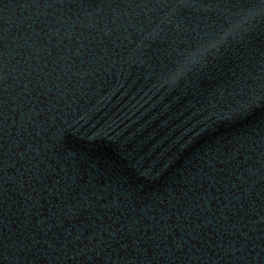 Malo Cashmere Turtleneck Sweater in Green Melange - SARTALE