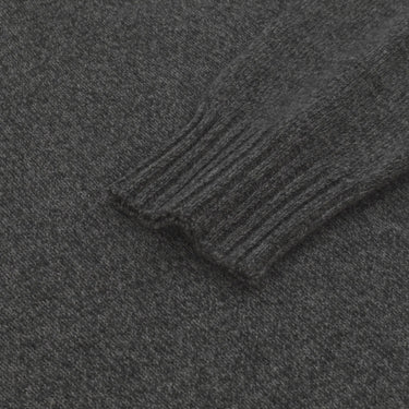 Malo Cashmere Turtleneck Sweater in Grey Melange - SARTALE