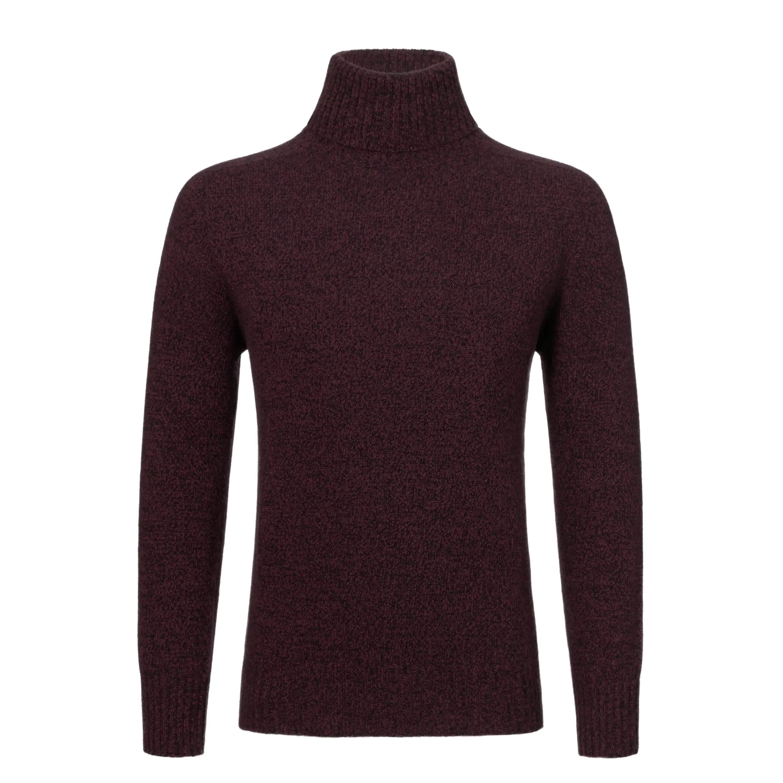 Malo | Cashmere Turtleneck in Purple Melange | SARTALE Malo | Cashmere Turtleneck in Purple Melange | SARTALE
