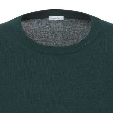 Malo Cotton T-Shirt Sweater in Ocean Blue - SARTALE