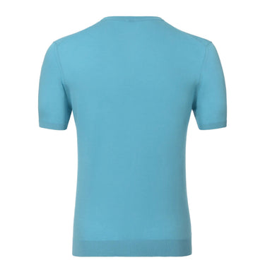 Malo Cotton T-Shirt Sweater in Sky Blue - SARTALE