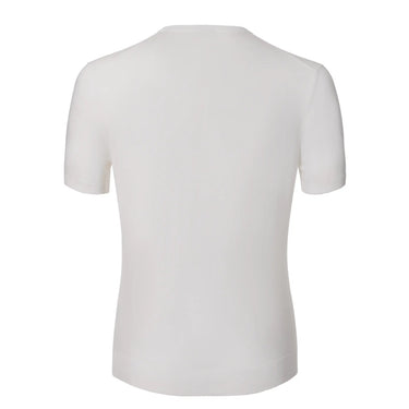 Malo Cotton T-Shirt Sweater in White - SARTALE