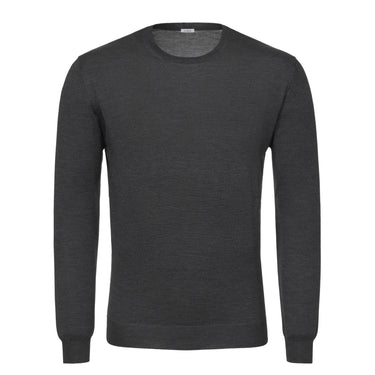 Malo Knitted Cashmere and Silk Sweater in Dark Grey - SARTALE