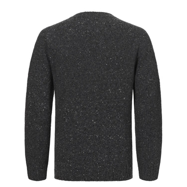 Malo Knitted Cashmere Grey Melange Sweater - SARTALE