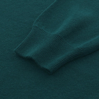 Malo Knitted Cashmere Pine Green Sweater - SARTALE