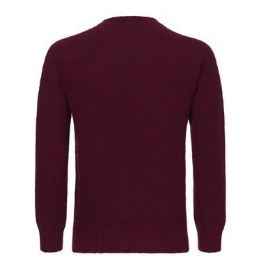 Malo Knitted Cashmere Sweater in Red Melange - SARTALE