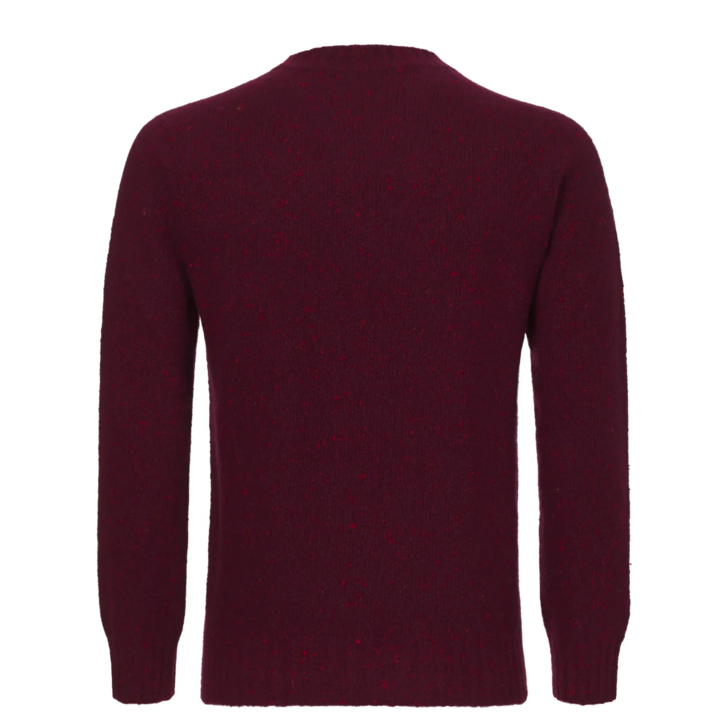 Malo Knitted Cashmere Sweater in Red Melange - SARTALE