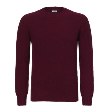 Malo Knitted Cashmere Sweater in Red Melange - SARTALE