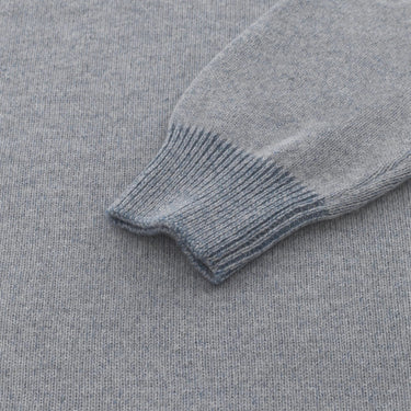 Malo Knitted Turtleneck Sweater in Light Blue - SARTALE