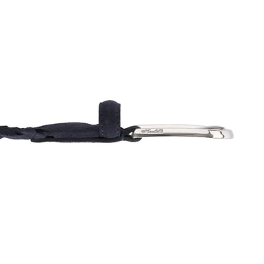 Mandelli Leather Braided Belt in Royal Blue - SARTALE