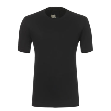 Marco Pescarolo Crew-Neck Cotton T-Shirt in Black - SARTALE