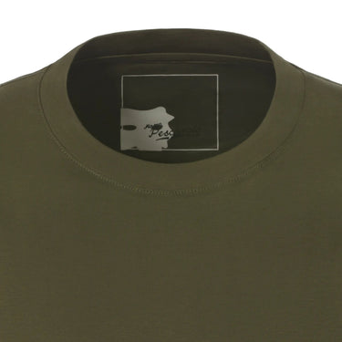 Marco Pescarolo Crew-Neck Cotton T-Shirt in Olive Green - SARTALE
