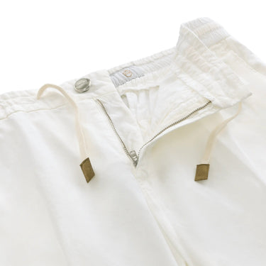 Richard J. Brown Cotton-Silk Blend Trousers in White - SARTALE