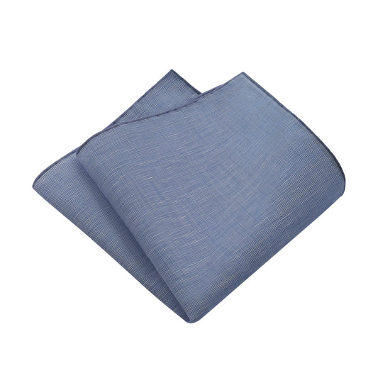 Simonnot Godard Linen and Cotton-Blend Pocket Square in Blue - SARTALE