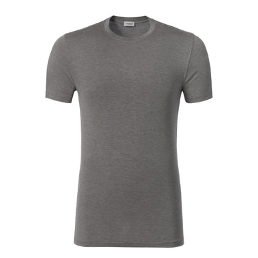 Zimmerli Crew-Neck T-Shirt in Grey Melange - SARTALE