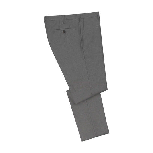 Classic Wool Trousers in Steel Grey Melange