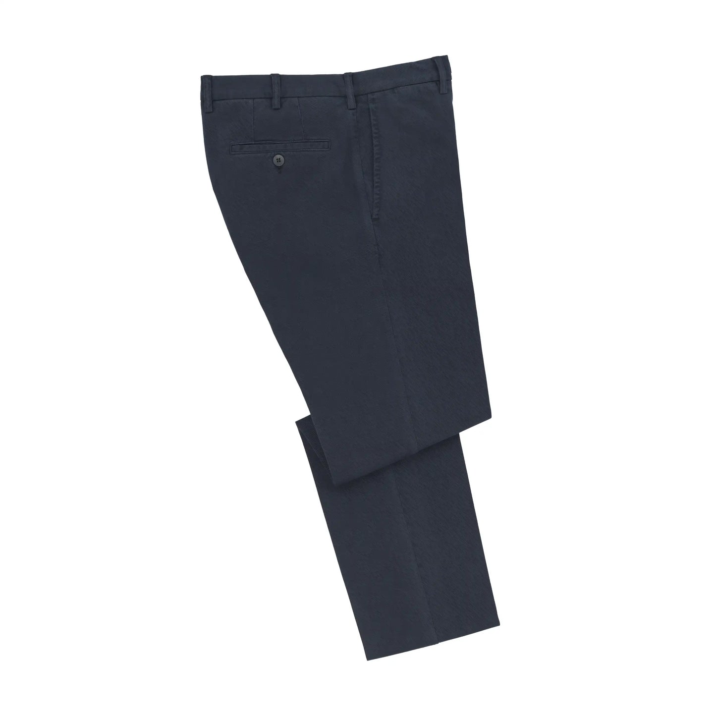 Cotton Slim-Fit Trousers in Berlin Blue