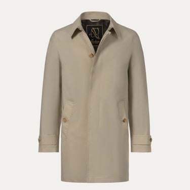 Sealup 11516SEU 96233 119 beige raincoat with classic collar and button closure, featured in SARTALE's SS25 outerwear collection.