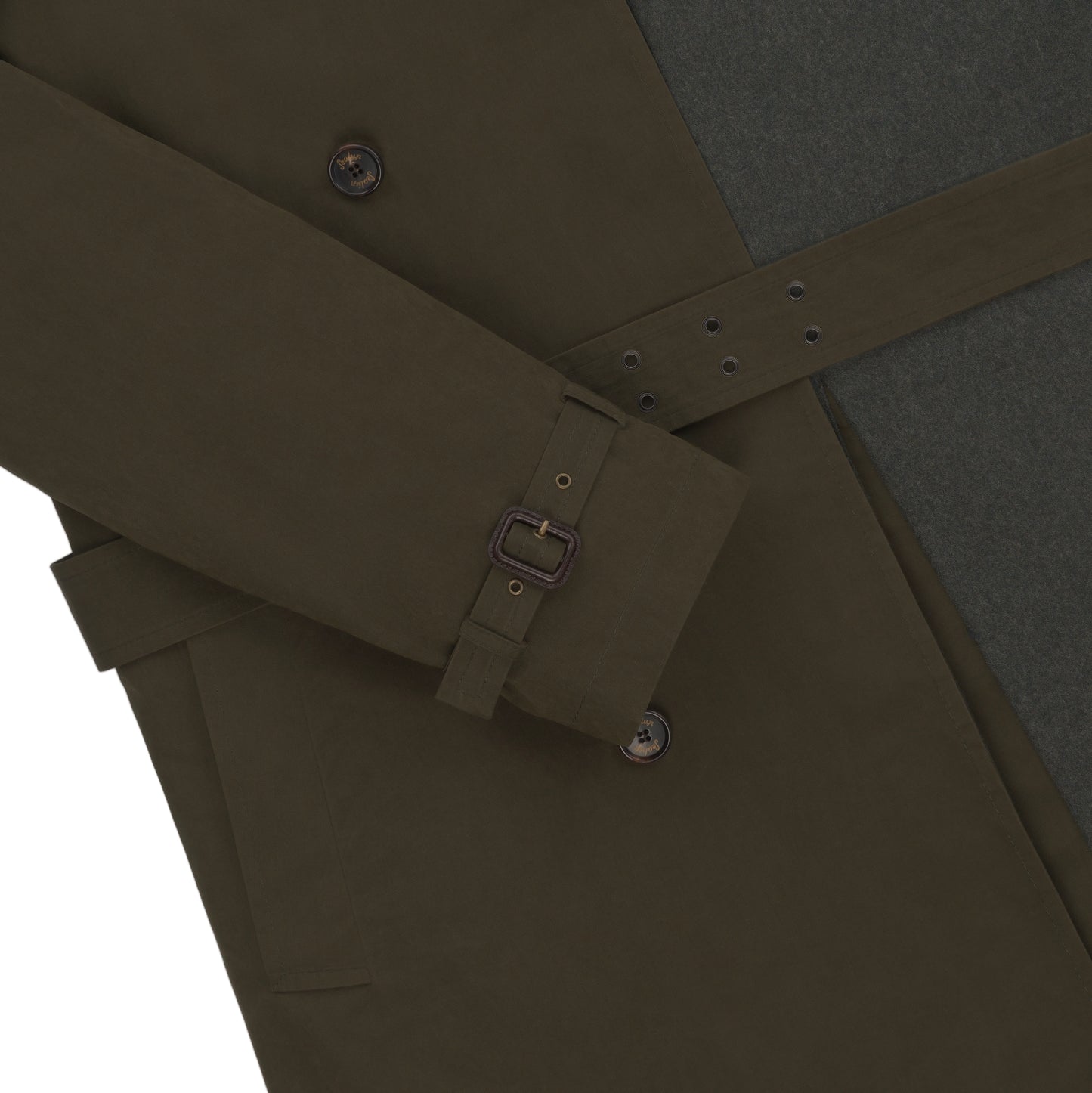 Classic Rain Trench Coat in Dark Green