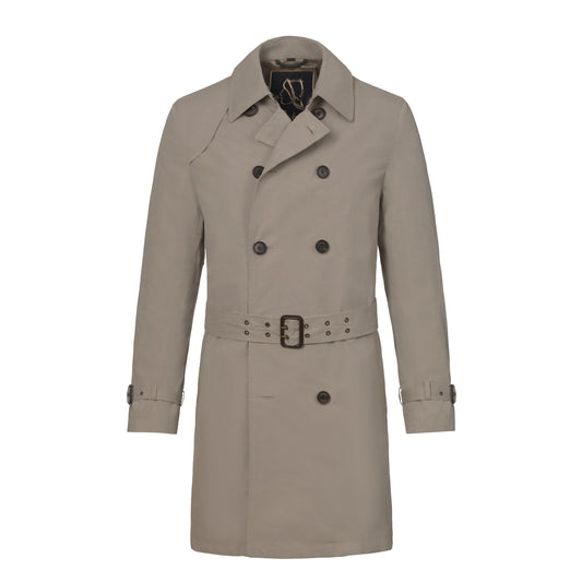 Klassischer Regen-Trenchcoat in Beige