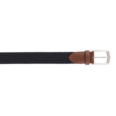 Elastic Braided Belt in Dark Blue