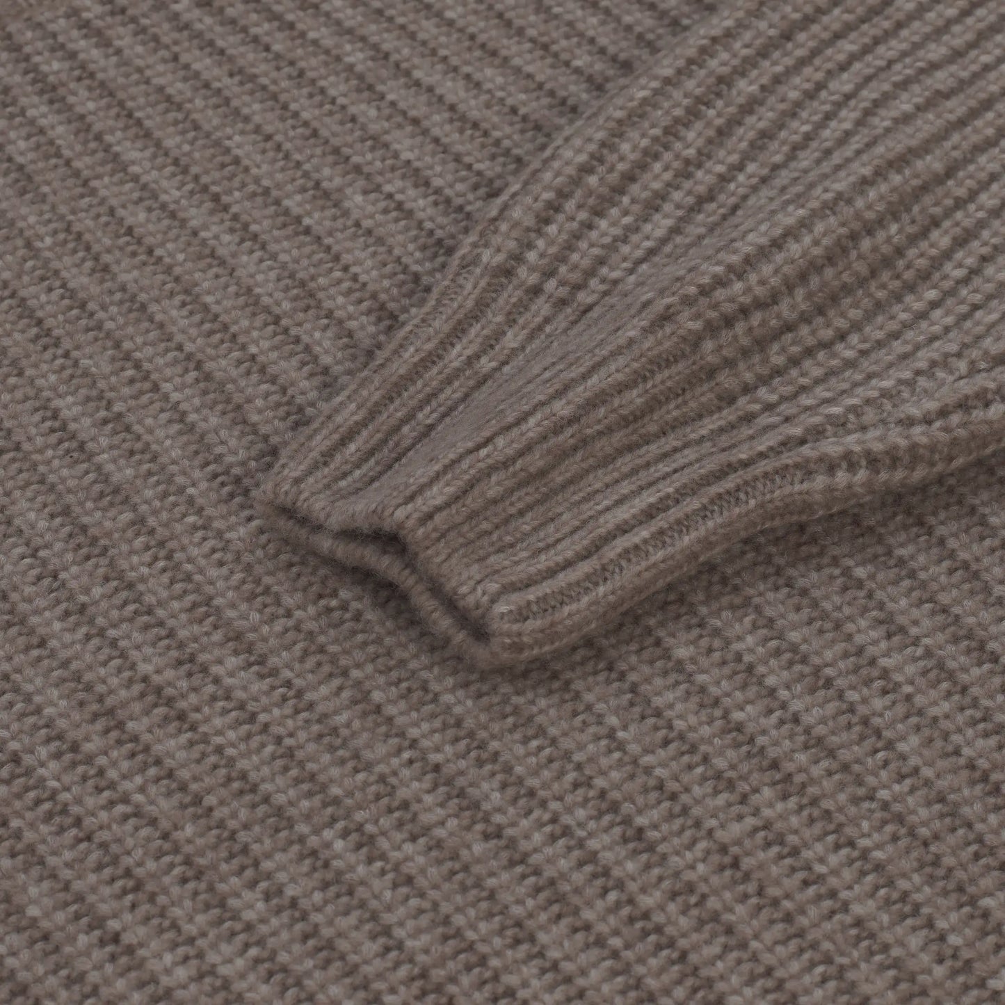 Wool Turtleneck Sweater in Brown